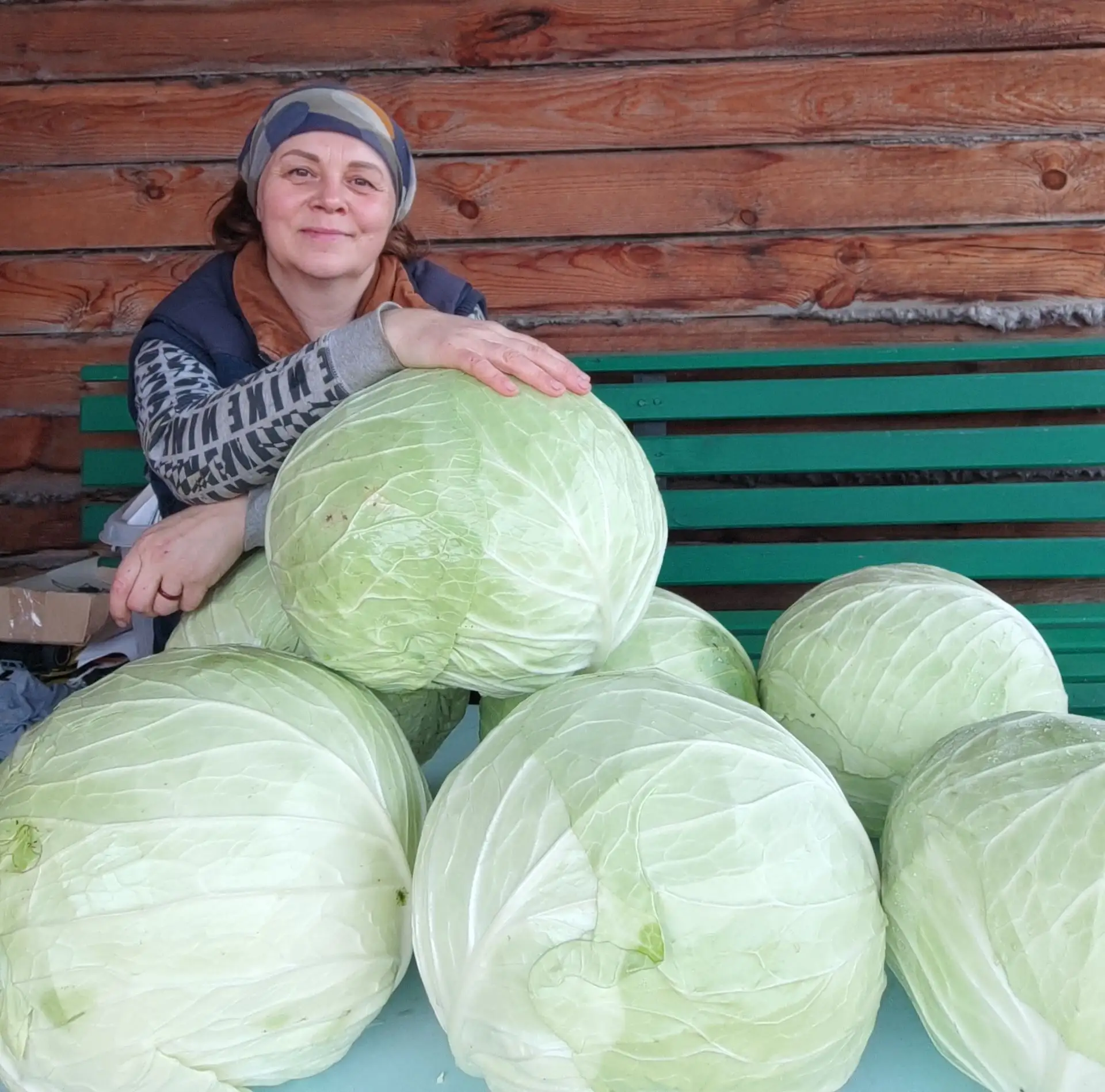 Капуста как всегда - отличная! Белокочанная в этом году Мегатонн и Барыня от Агрофирма ...