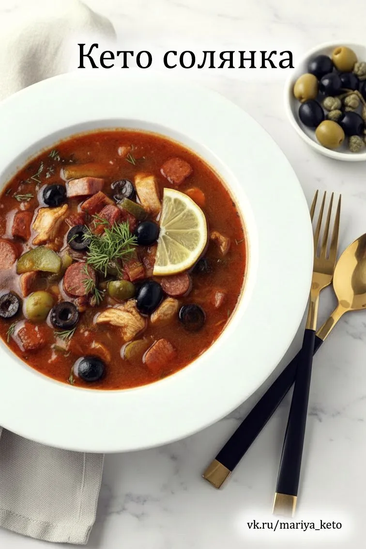 🍲 СОЛЯНКА СБОРНАЯ — МЯСНАЯ, С МАСЛИНАМИ И СОЛЁНЫМИ ОГУРЦАМИ