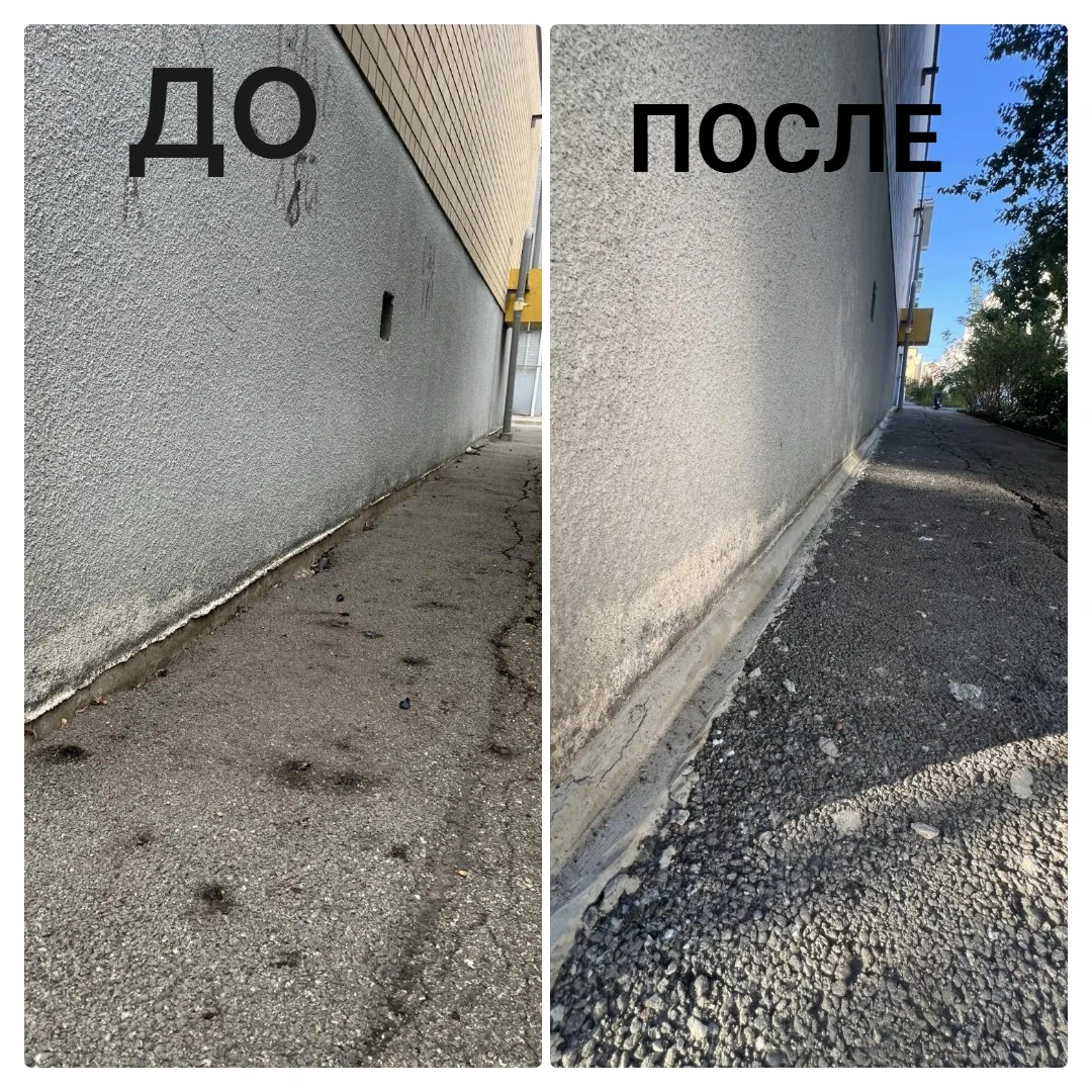 Рогожникова, 27/7: начали работу по устройству примыкания цоколя к отмостке.
