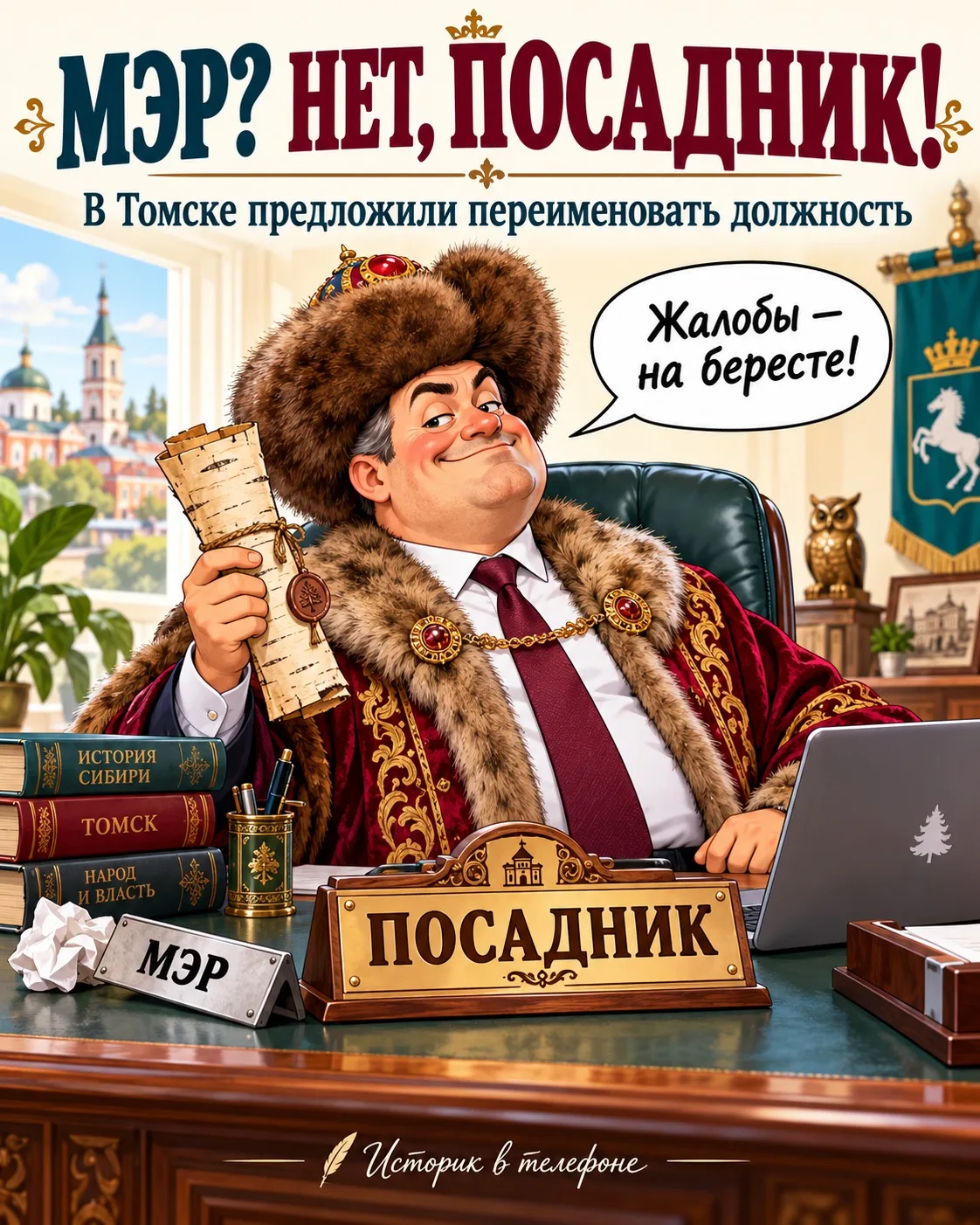 Томск:  ЛДПР предложила переименовать мэра в посадника.