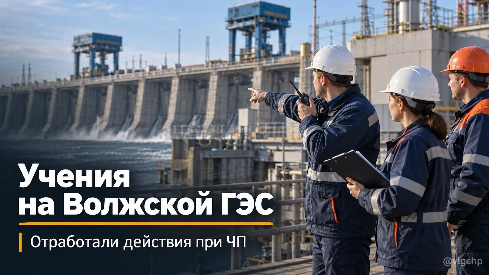 На Волжской ГЭС проверили готовность к действиям при нештатной ситуации.