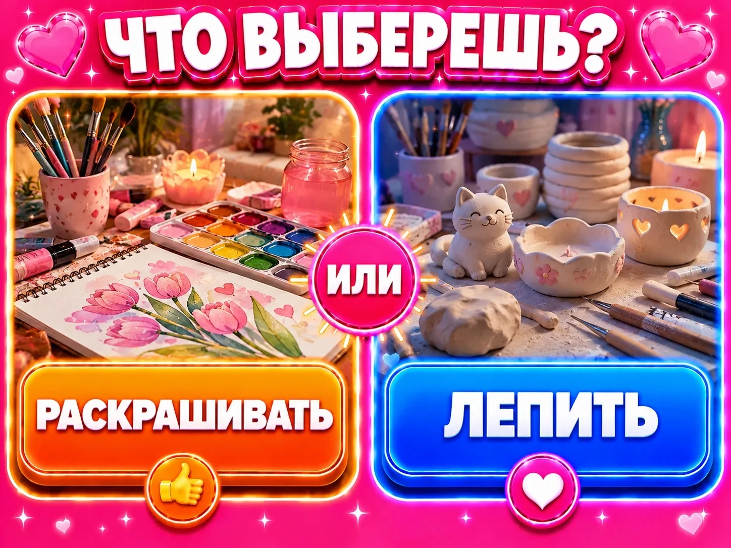 Раскрашивать или лепить?