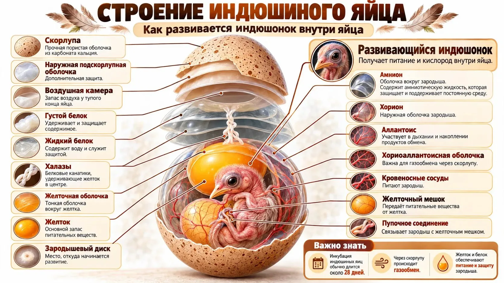 🥚🦃 ЧТО СКРЫВАЕТСЯ ВНУТРИ ИНДЮШИНОГО ЯЙЦА? УДИВИТЕЛЬНОЕ РАЗВИТИЕ ИНДЮШОНКА ПОШАГОВО! �...