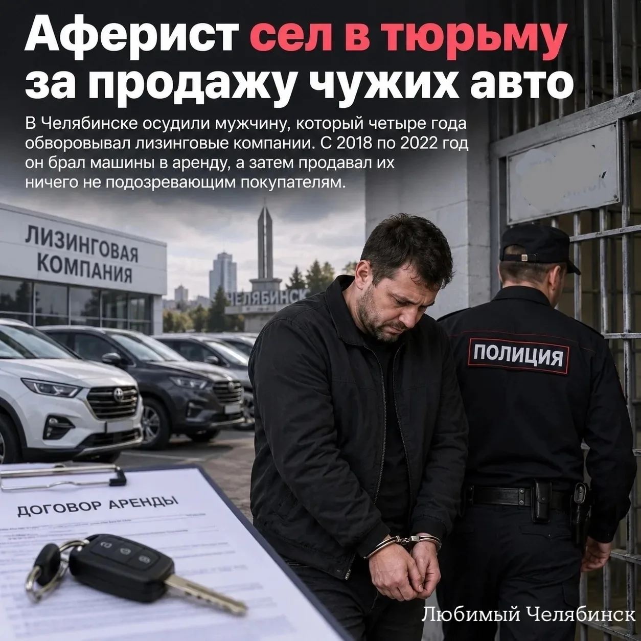 🚔 Аферист сел в тюрьму за продажу чужих авто