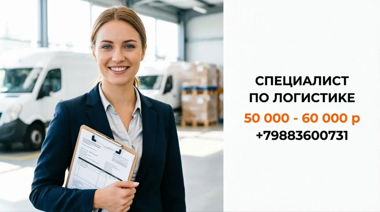 СПЕЦИАЛИСТ ПО ЛОГИСТИКЕ | 50 000 - 60 000 р
