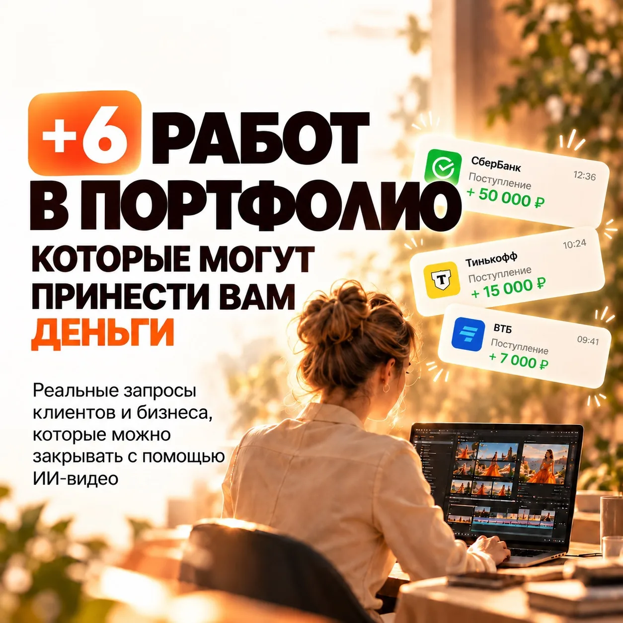 +6 видео в ваше портфолио👆