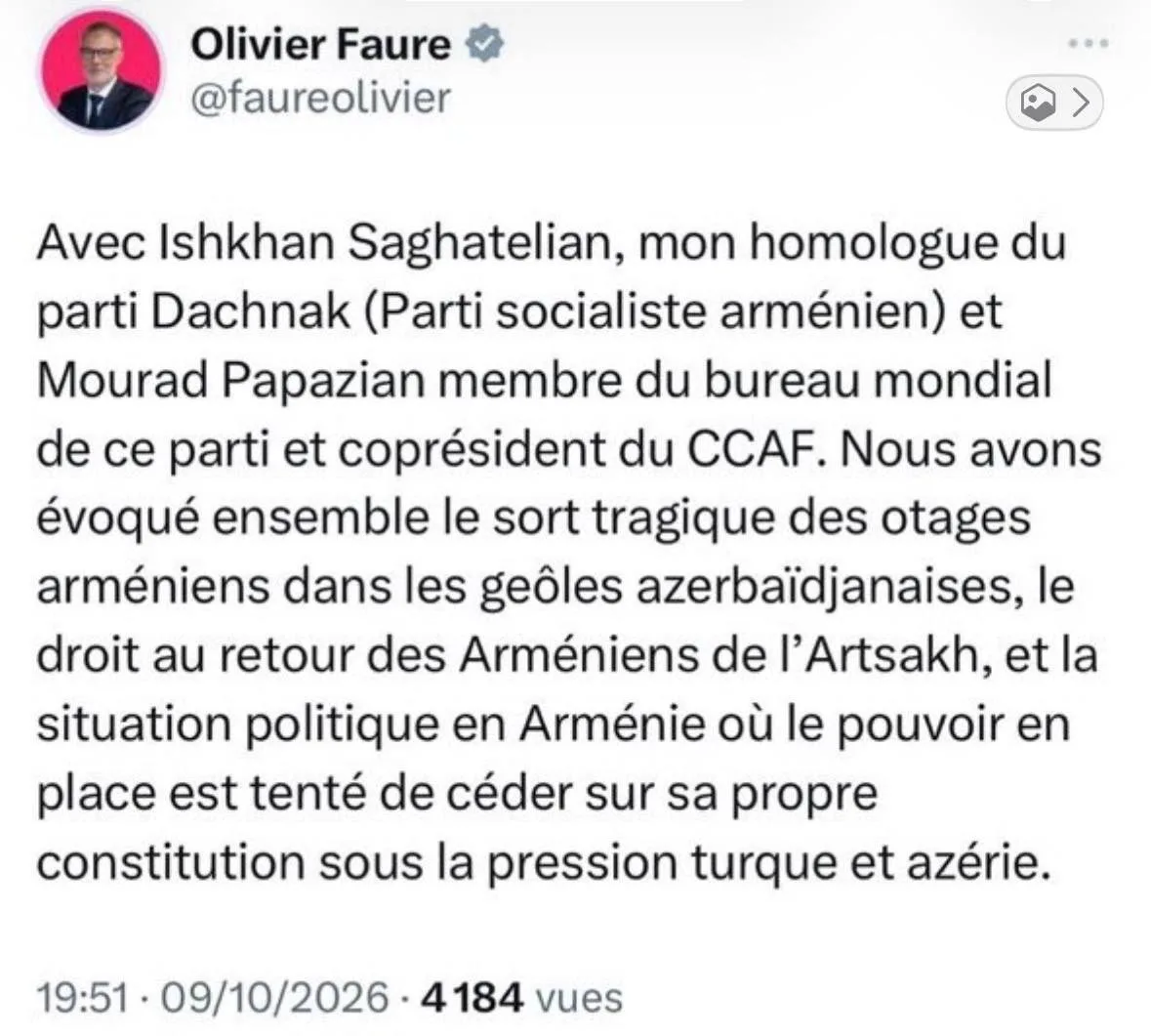 🛑🇫🇷 Депутат Национального собрания Франции, глава Социалистической партии #Франции, ...