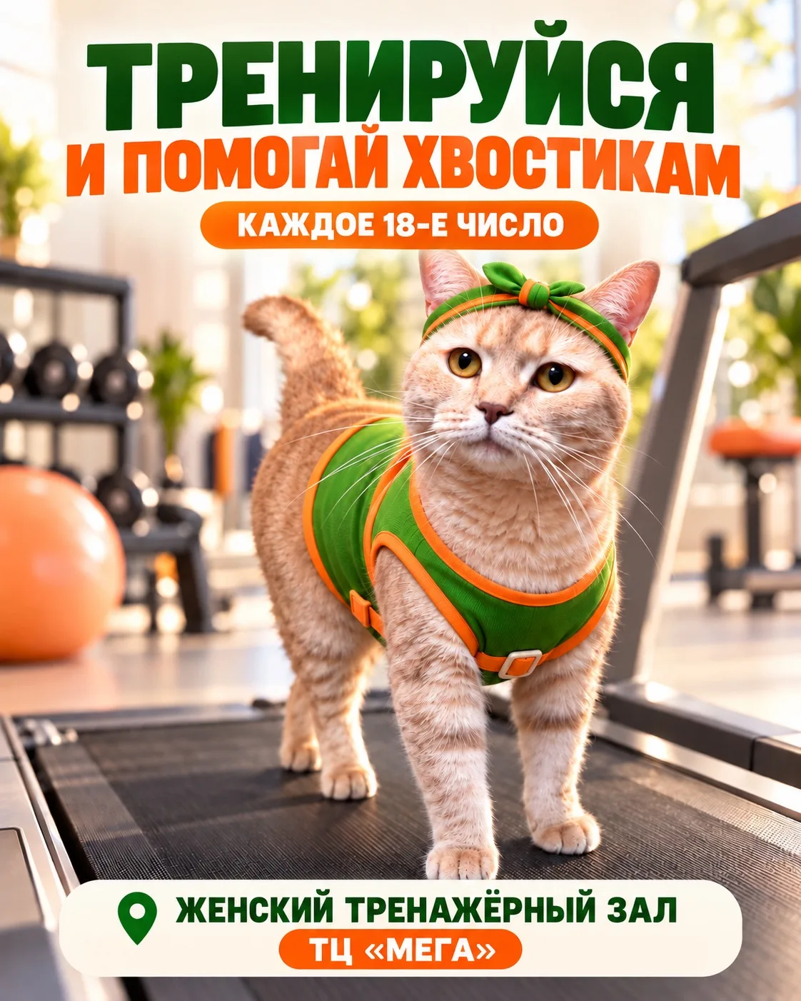Тренируйся и спасай хвостиков! 🐱
