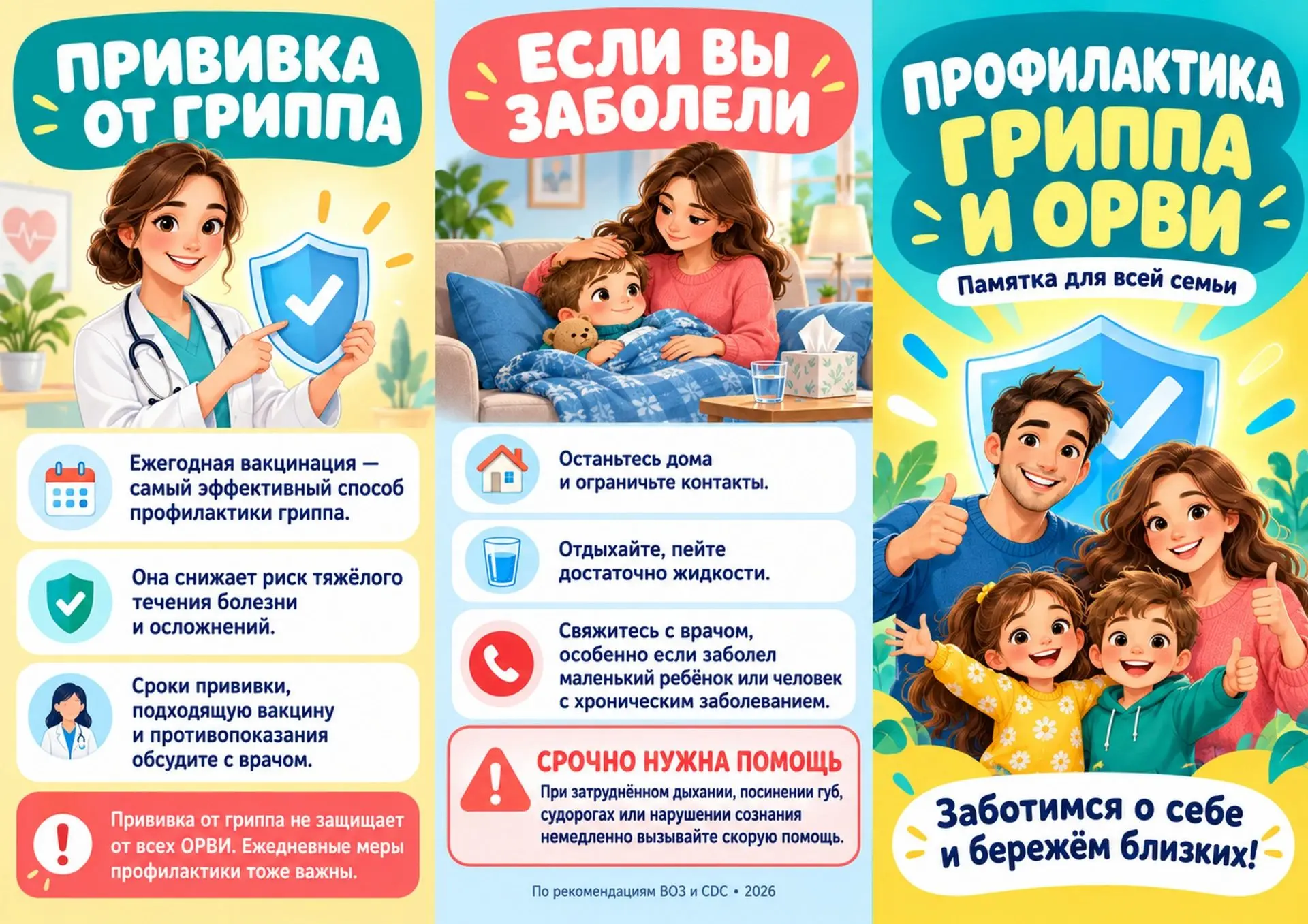 Грипп — это серьезное заболевание, которое требует внимательного отношения. Знание осно...