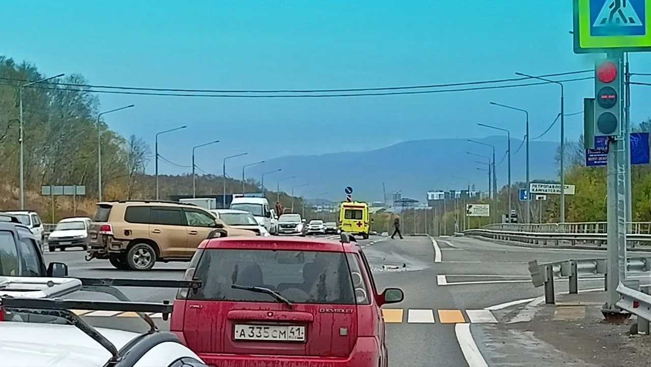 На въезде в Петропавловск по объездной — авария с участием машины скорой помощи