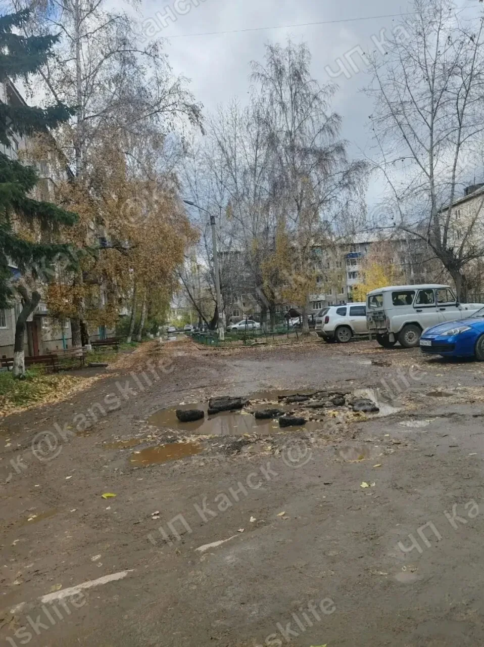 🚧 Двор на Северном, 1/1 — как после обстрела