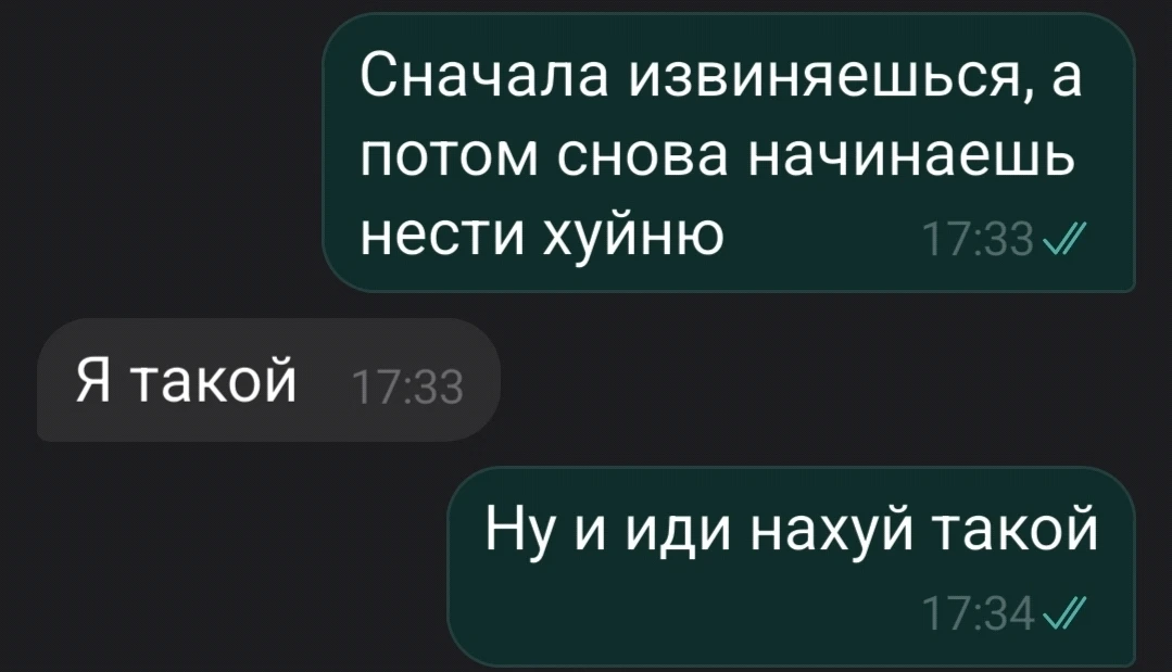 Как я разговариваю с теми, кто уже достал нести полнейшую херню. Грубо? Возможно. Но ин...