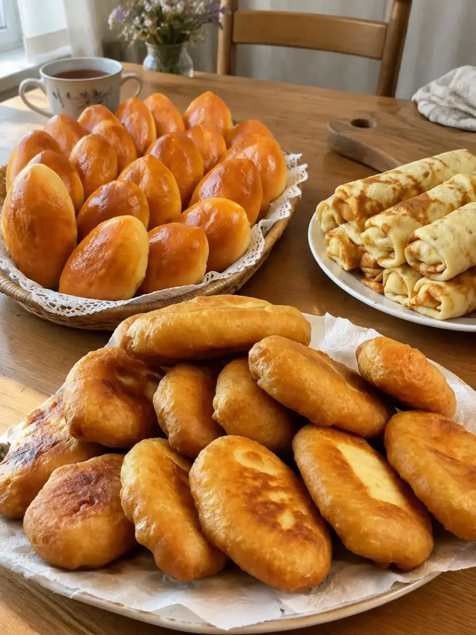 🥞 Наивкуснейшие домашние блины и пирожки! 🥟