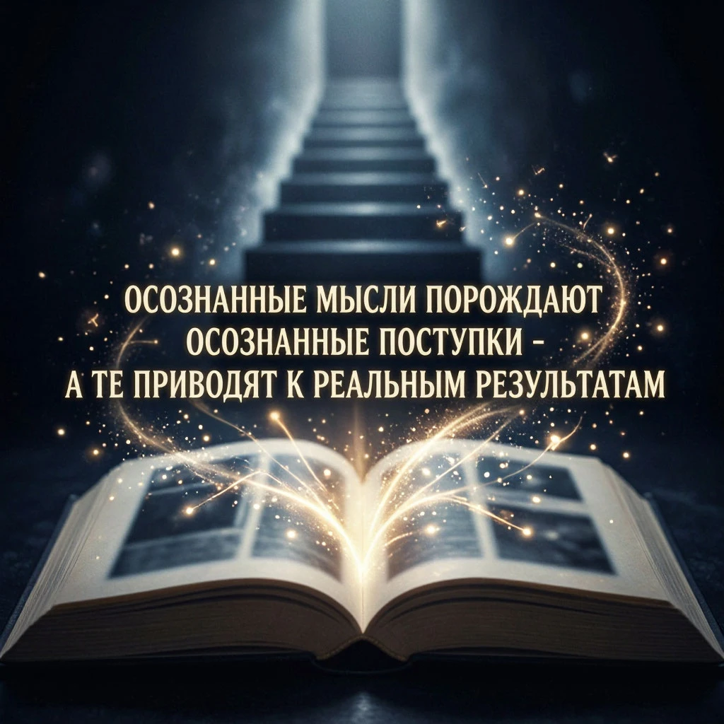 🧠 Осознанные мысли порождают осознанные поступки — а те приводят к реальным результатам.