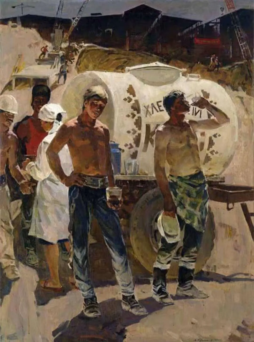 "Жаркий полдень", 1985 год. Художник: Владимир Кузнецов.