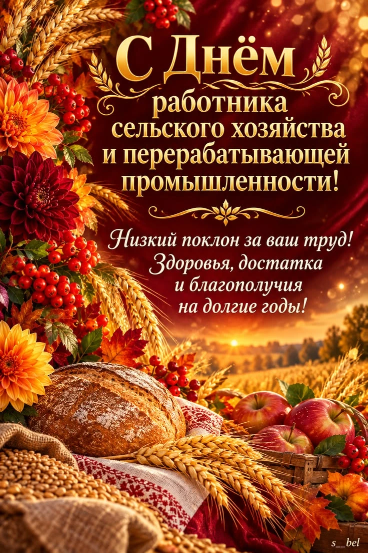 🌹🌹🌹С Днём работника сельского хозяйства и перерабатывающей промышленности! С професс...