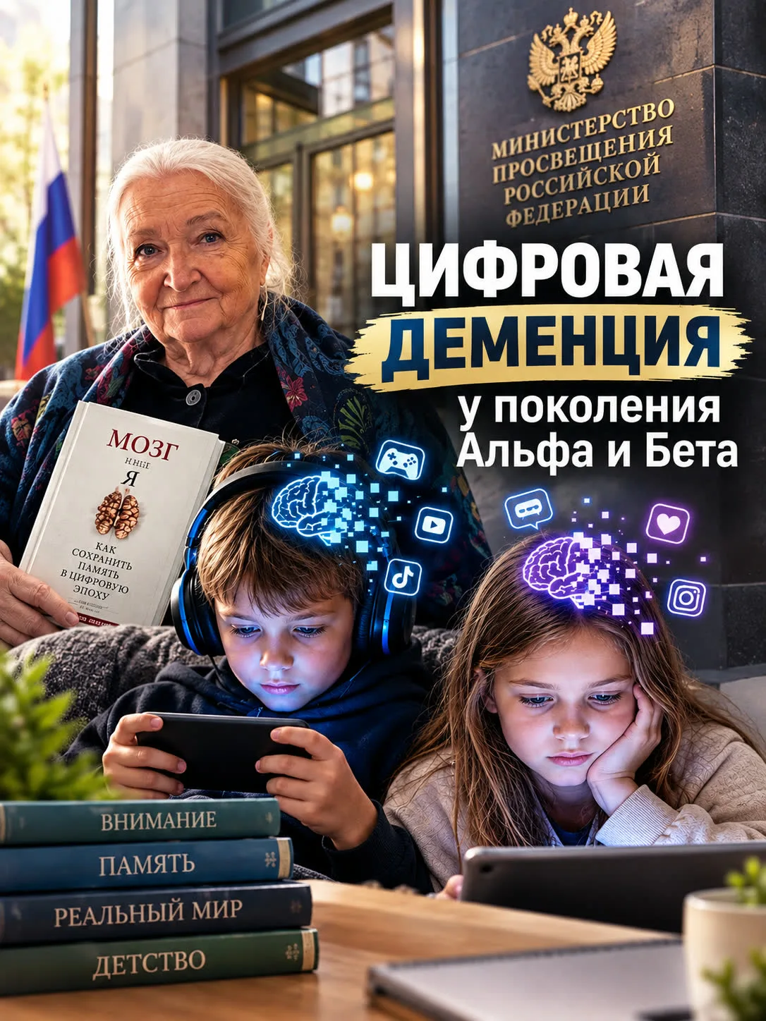 Друзья мои, мы разучились читать. Не буквы - мысль. Вертикальная лента приучила мозг ск...