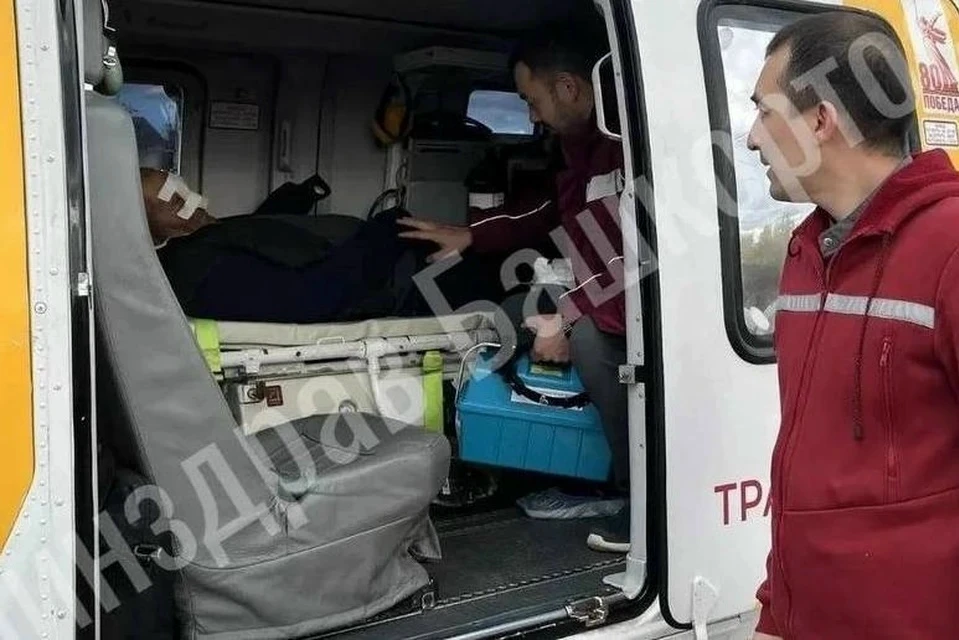 В Башкирии 67-летний мужчина получил ожоги при пожаре в частном доме