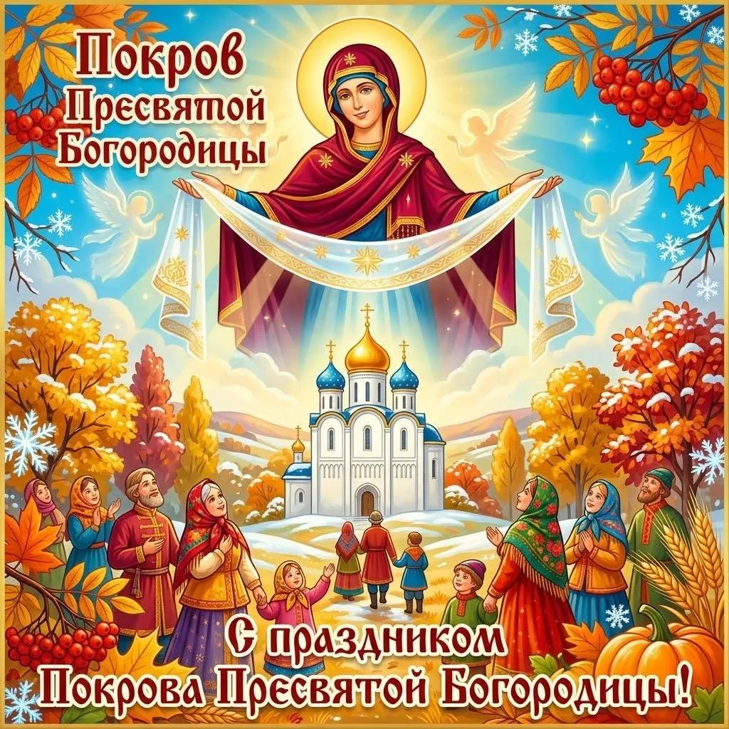 14 октября -Покров Пресвятой Богородицы