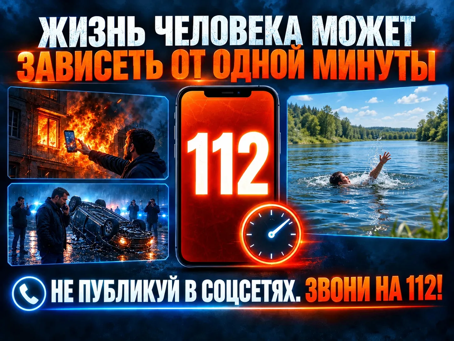 🔥 Жизнь человека может зависеть от одной минуты.