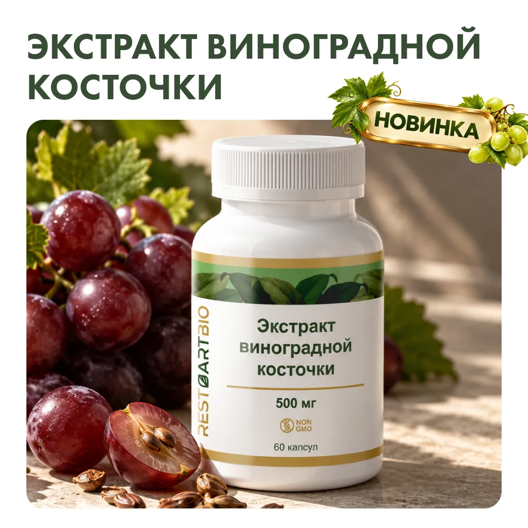 НОВИНКА RESTARTBIO — ЭКСТРАКТ ВИНОГРАДНОЙ КОСТОЧКИ🍇
