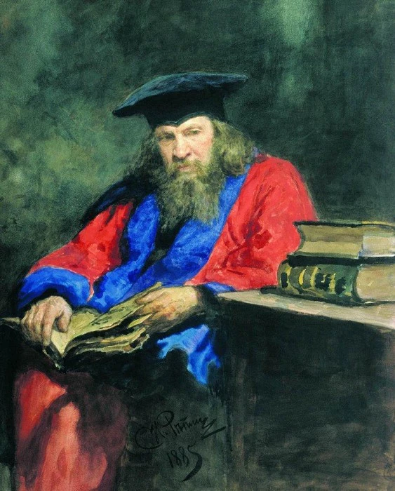 🎨 Магия акварели: Как Илья Репин запечатлел гения