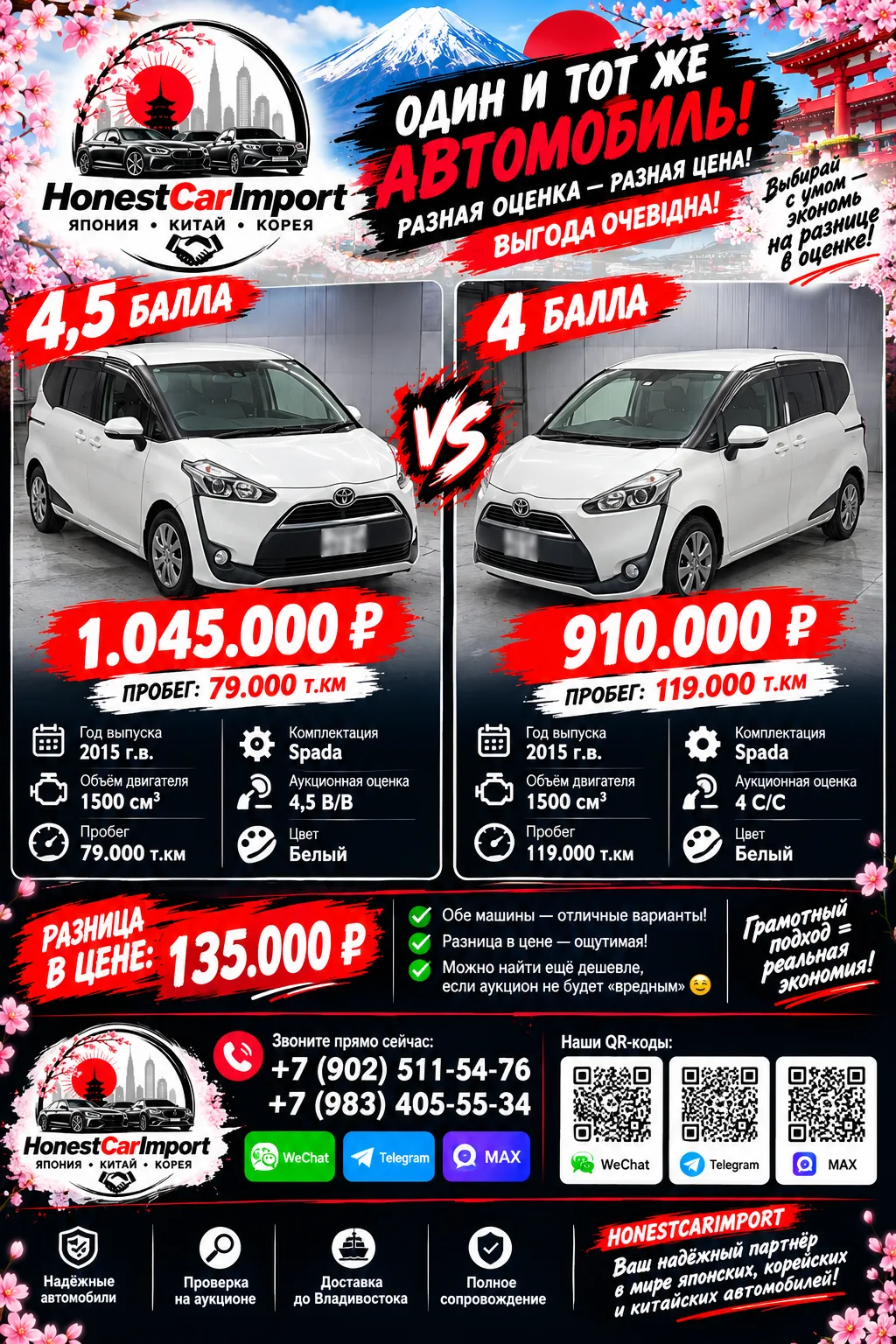 🚗 Один автомобиль — два варианта!