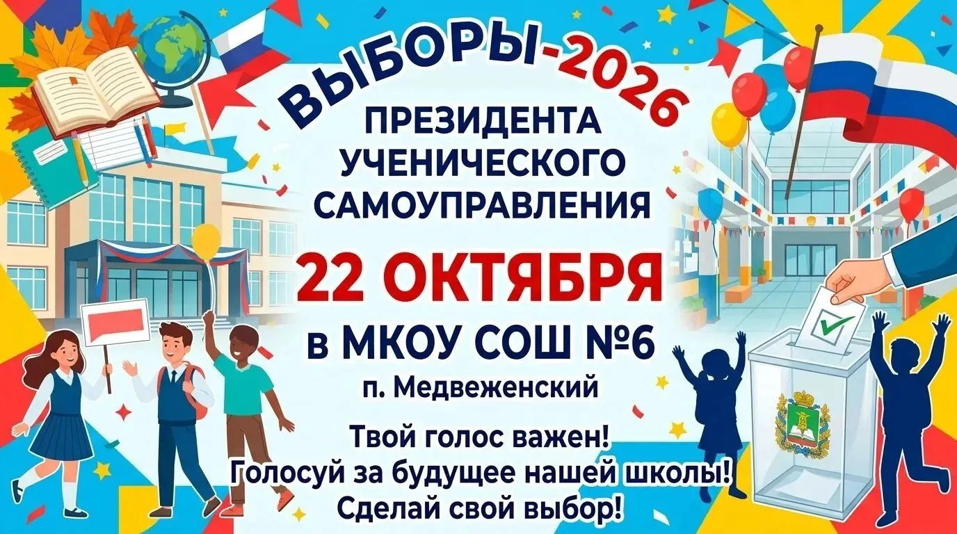 📢 Внимание, учащиеся и педагоги  МКОУ СОШ №6! 📢