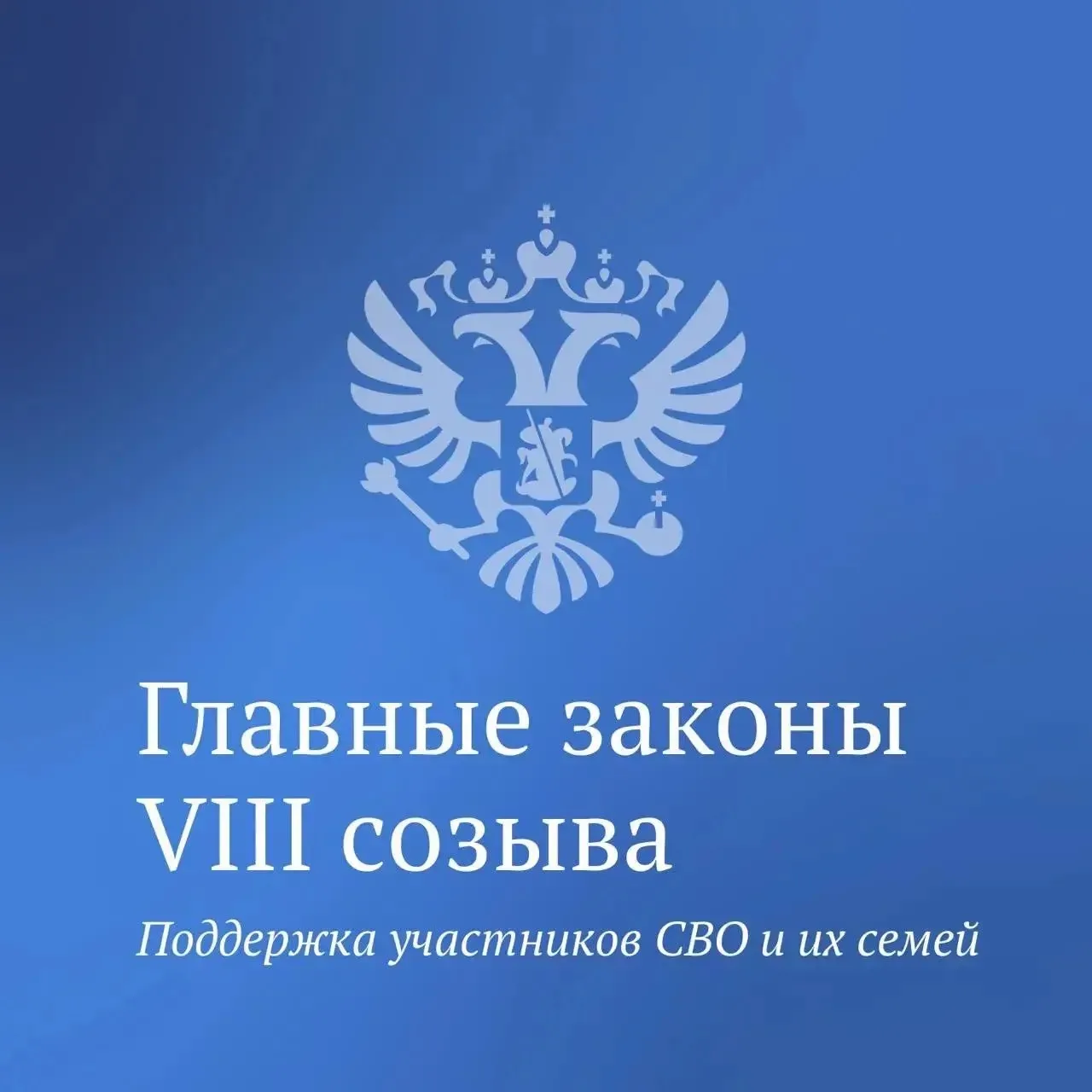 Новая часть главных законов VIII созыва посвящена поддержке участников СВО и членов их ...
