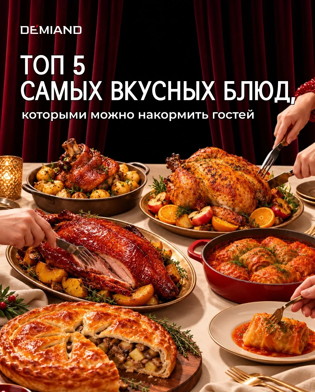 Что приготовить в аэрогриле для гостей: 5 праздничных блюд 🍗✨