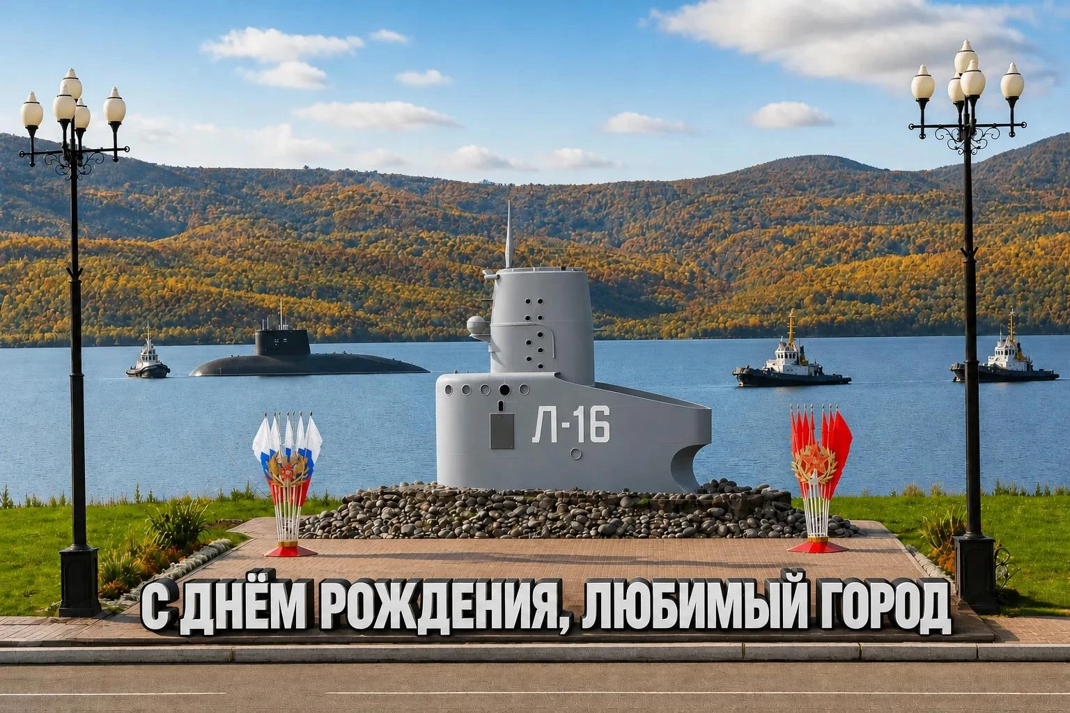 🎉 С днём рождения, любимый Вилючинск! 💙