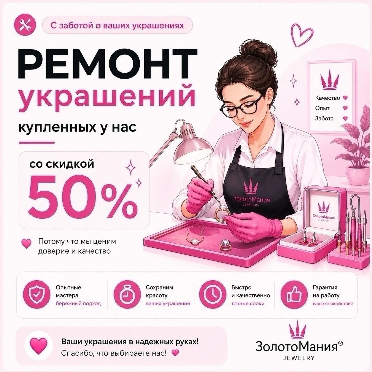 ✨ С заботой о ваших любимых украшениях.