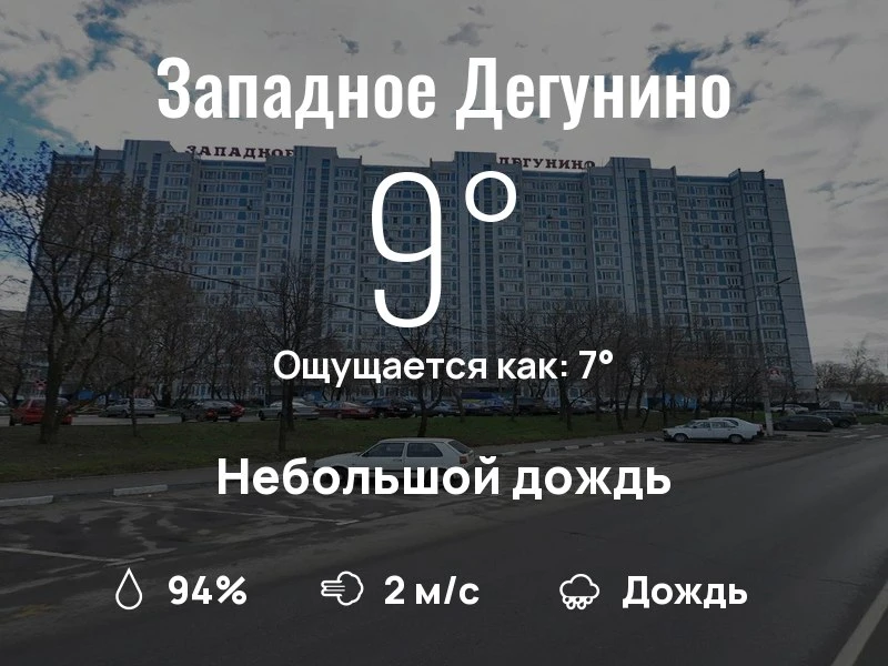Что с погодой в Западном Дегунино?