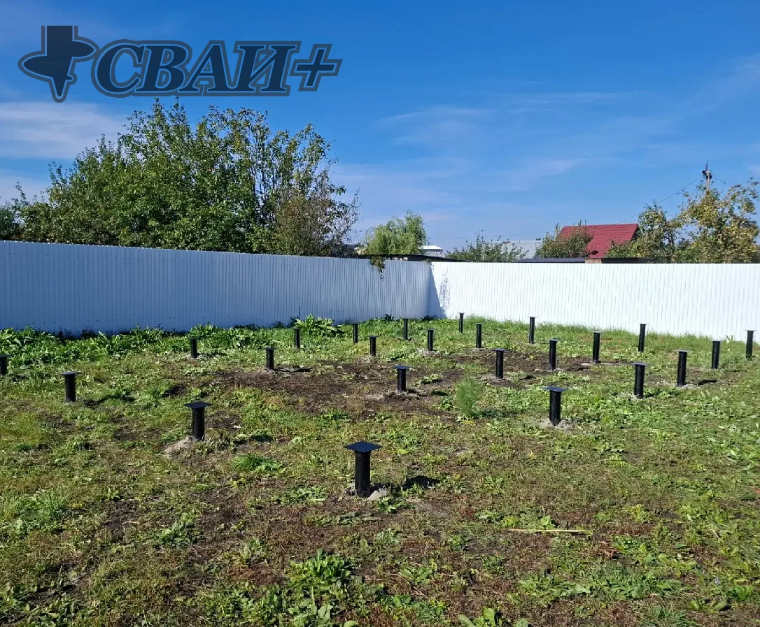 Фундамент на винтовых сваях под дом 🔩