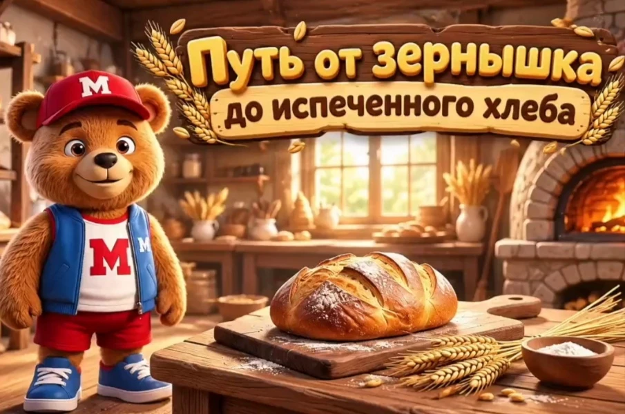 «Путь от зёрнышка до испечённого хлеба»: познавательная беседа🪶🌾