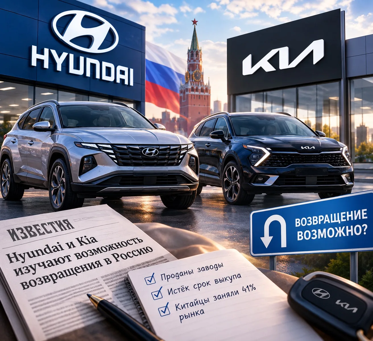 🚘 HYUNDAI И KIA МОГУТ ВЕРНУТЬСЯ В РОССИЮ?