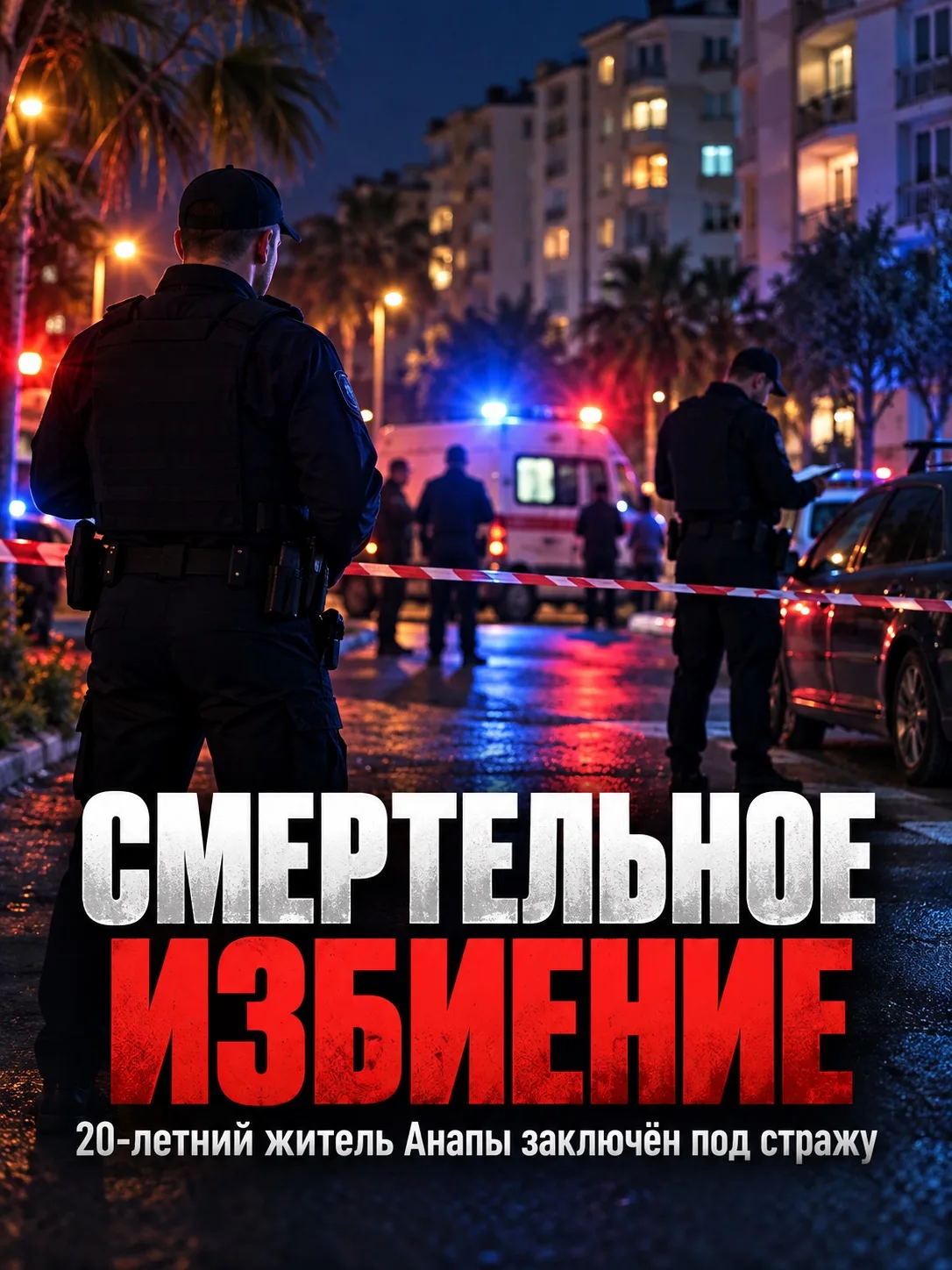 😱 В Анапе 20-летний парень до смерти избил знакомого: пострадавший скончался в больнице