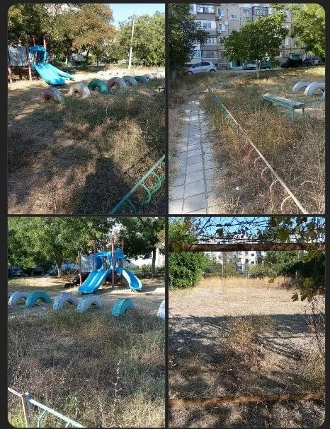 Жительница Керчи снова пожаловалась на состояние детской площадки в районе домов № 9–12...