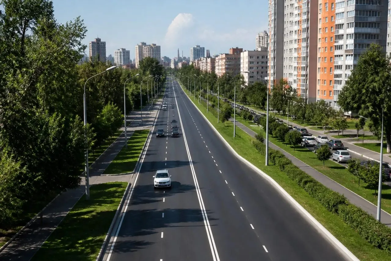 В Екатеринбурге завершили дорожные работы по нацпроекту: отремонтировано 9 участков, вы...