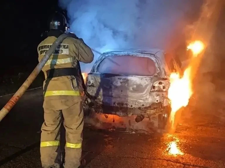 🔥🚗 ЛЕГКОВУШКА ЗАГОРЕЛАСЬ НА ХОДУ НА АМУРСКОЙ ТРАССЕ
