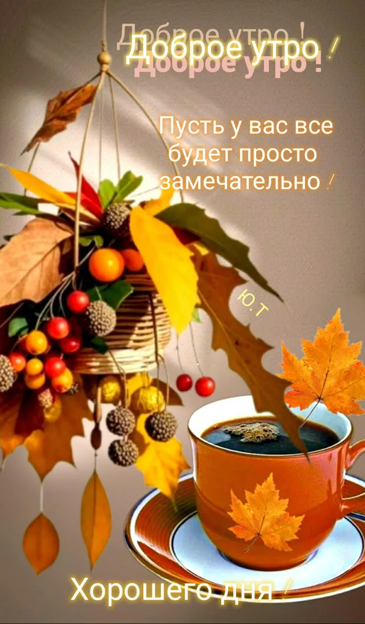 Доброе утро! Пусть сегодняшний день принесет радость и вдохновение, а каждый момент буд...