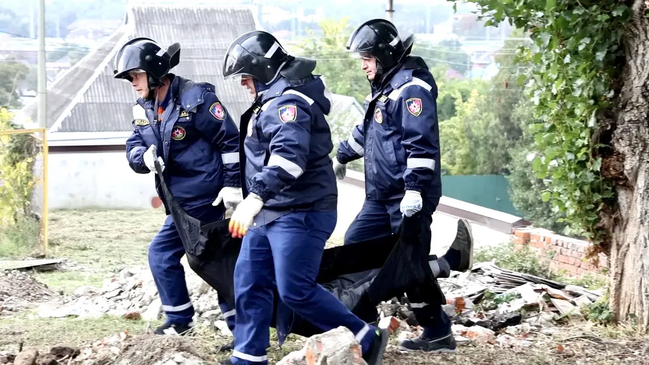 🏥На территории больницы прошли учения по гражданской обороне