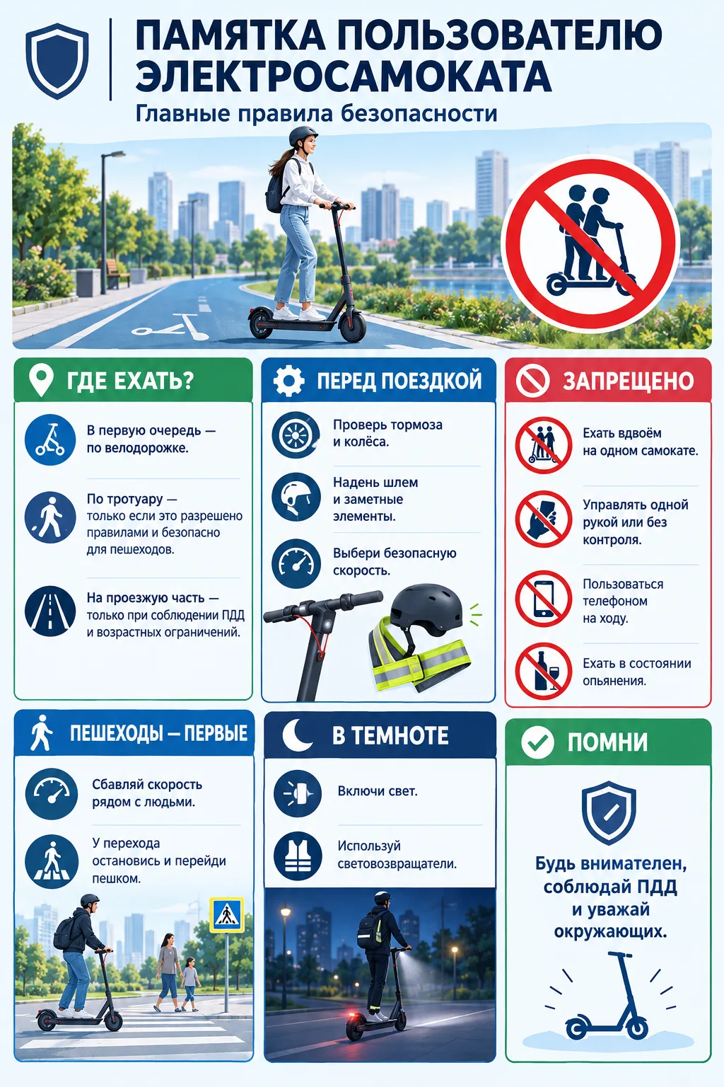 🛴 Уважаемые пользователи электросамокатов!