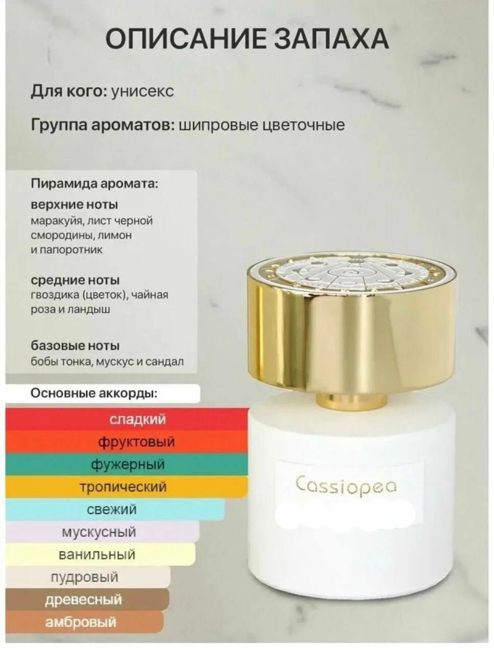 💫Cassiopea — это унисекс-аромат от итальянского нишевого парфюмерного дома Tiziana Ter...