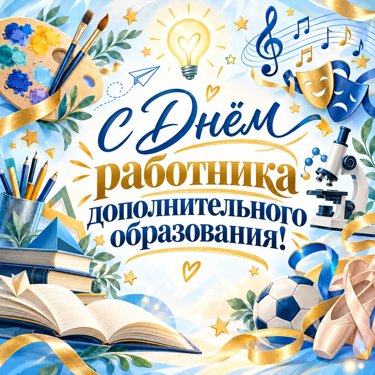 🎨✨ С Днём работника дополнительного образования! ✨🎨