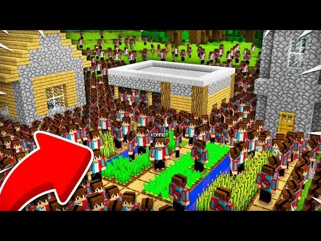 Откуда в нашей деревне столько Компотов в Майнкрафте?