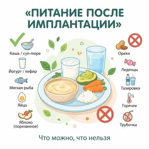 🦷 Питание после имплантации и протезирования: что можно, что нельзя