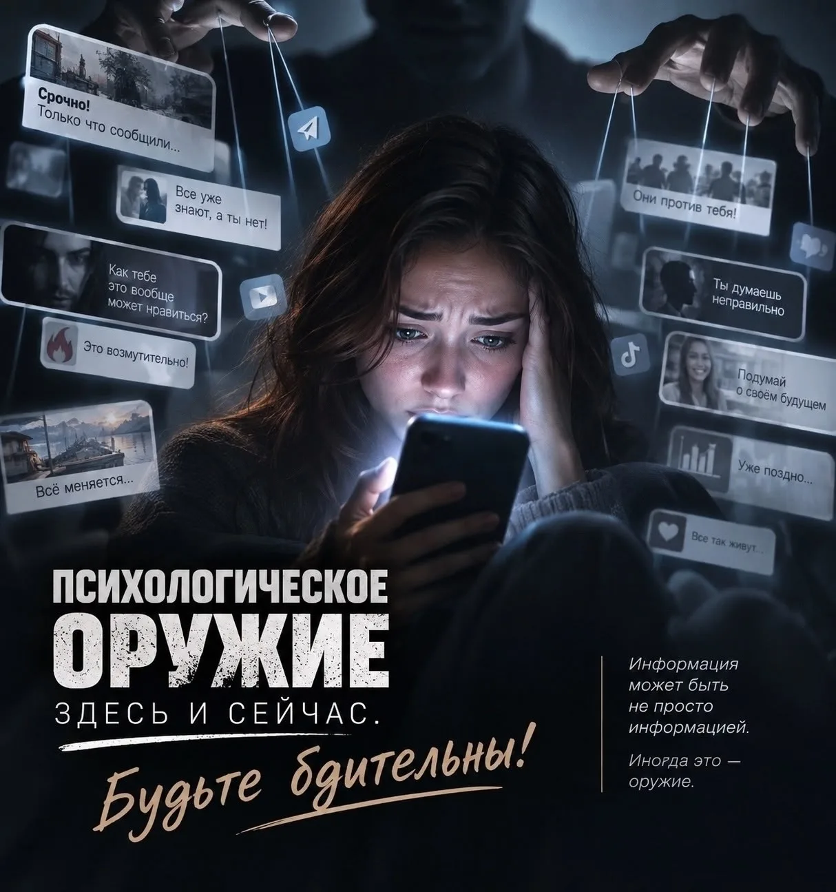 Психологическое оружие здесь и сейчас. 🥷🔫 🕵️ Будьте бдительны!
