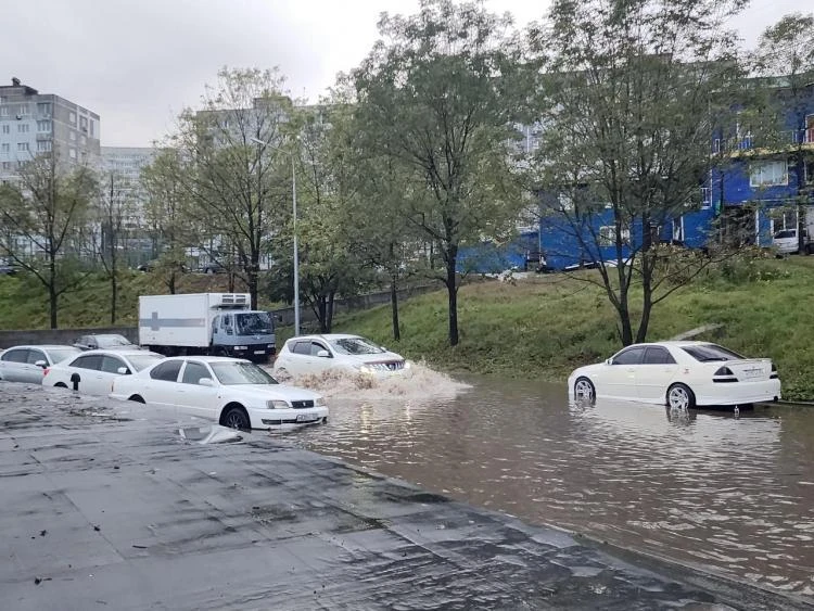 🌧 Ливень накрыл Владивосток, к вечеру похолодает до +7