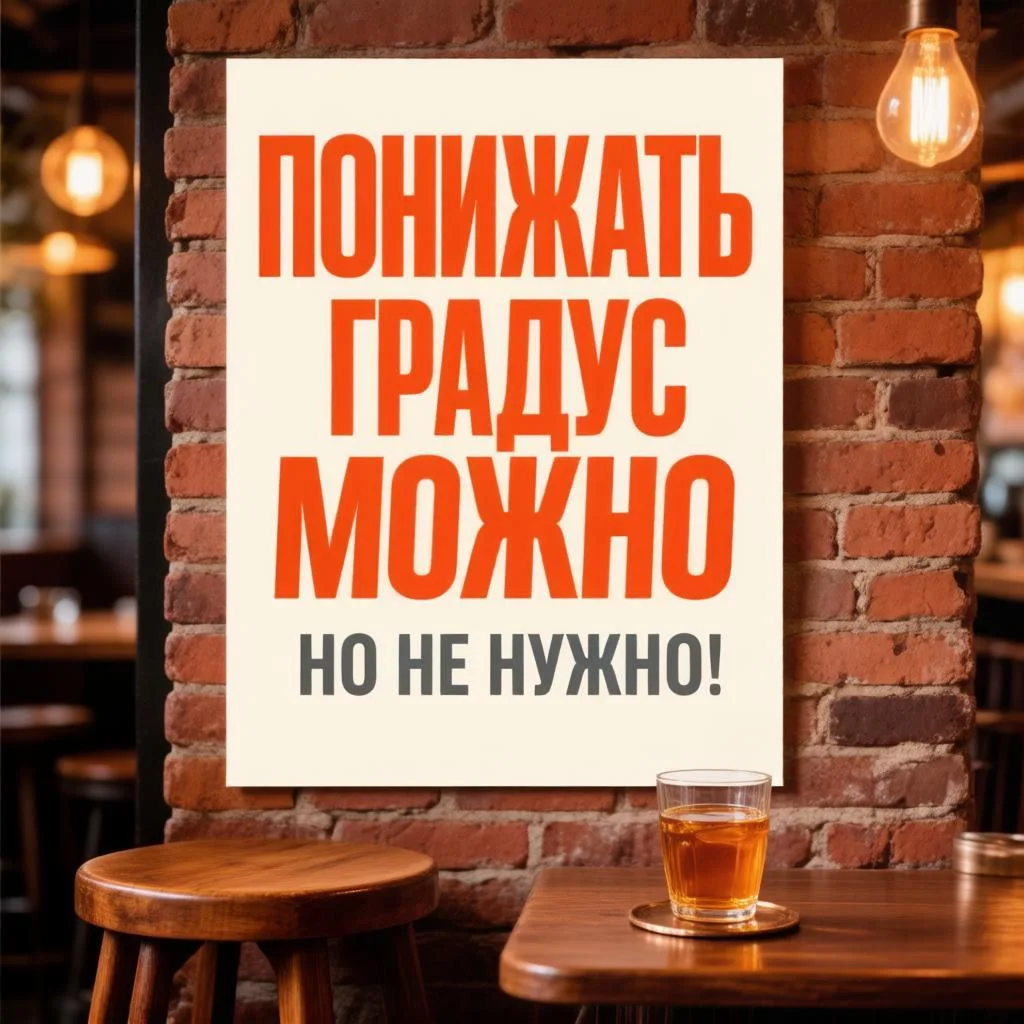 «Не понижай градус — похмелье будет сильнее!»